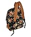 Backapck Women girl lady Fashion Vintage Cute Flower School Book Campus Bag Backpack Color : Black BB 05