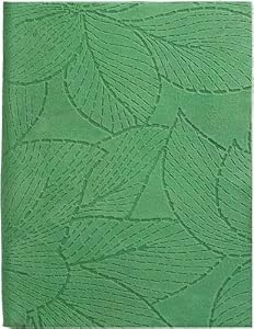 Green Leaves Writing Journal, Suede Cover, 5x7"