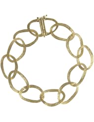 14KTY Bracelet Textured Link Bracelets Length = 8
