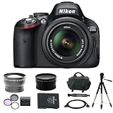 Nikon D5100 16.2MP CMOS Digital SLR Camera with 18-55mm f/3.5-5.6 AF-S DX V ....