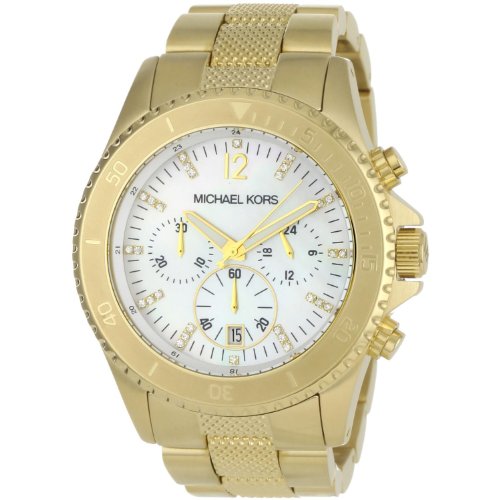 Michael Kors Quartz Mother of Pearl Dial Gold Band - Women's Watch MK5437