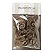 David Tutera Burlap Flowers - Brown - 2.5 x 1 inches - 6 Pieces