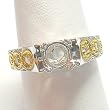 14K Two-Tone Gold Diamond Engagement Ring Semimount
