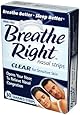 Breathe Right Nasal Strips, Small/Medium, Clear, 30 Count