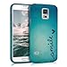 kwmobile TPU SILICONE CASE for Samsung Galaxy S5 / S5 Neo / S5 LTE+ / S5 Duos Design Smile blue turquoise - Stylish designer case made of premium soft TPU