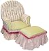 Angel Song Petite Fleur - Cream - Girl's Toy Box Ottoman
