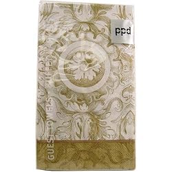 Gold Baroque Towels or buffet napkins 15 count per pack