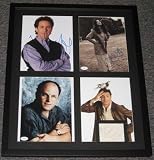 Seinfeld Cast Signed Framed 18x23 Photo Display JSA Jerry Elaine Kramer George - Framed NFL Photos, Plaques and Collages