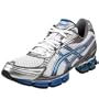 ASICS Men's GEL-Kushon 2 Running Shoe,White/Brilliant Blue/Ash,9.5 M