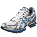 ASICS Men's Gel-Kushon 2 Running Shoe,White/Brilliant Blue/Ash,10 M