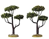 Lemax Village Collection 4 Cypress Trees 2-Piece Set #34929