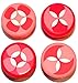 Thirsty Newt - Silicone Wine Stoppers / Corks (4 pack) (Pink)