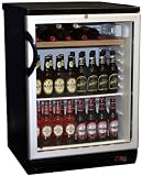 Summit Commercial Series SCR600BLPUB 5.5 cu. ft. Compact Refrigerator with Adjustable Glass Shelves, Front Lock, Glass Door, Digital Thermostat for Red Wine/European Ales and Commercially Approved