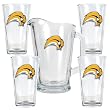 Buffalo Sabres NHL 4pc Pint Ale Glass & 60oz Pitcher Set - Primary Logo by Great American Products