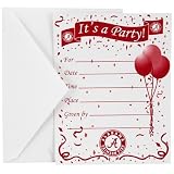 Alabama Crimson Tide 8-Pack Party Invitations & Envelopes