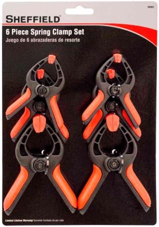 Sheffield Tools 60062 Spring Clamp Set, 6-Piece