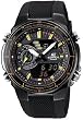 Black Stainless Steel Edifice Black Label EFA Chronograph Analog Digital Strap