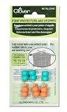 Point Protectors and Stoppers for Knitting Needles Size #0-10-1/2 Aqua/Pink, 6-Piece