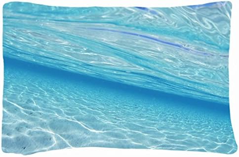 Microfiber Peach Standard Soft And Silky Decorative Pillow Case (20 * 26 Inch) - Landscapes Maldives Island Landscape