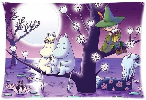 Denise Love Moomin Valley Cartoon,cheap pillows 20x30inch (Two sides)