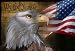 Bald Eagle and American Flag - 36