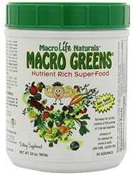 Health and Beauty: MacroLife Naturals, Macro Greens, Nutrient Rich Super Food Supplement, 90 Servings, 30 oz (850 g) - Miracle Greens