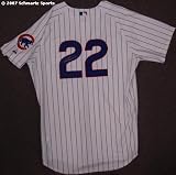 Kerry Wood Signed Cubs 2005 Game Used Pinstripe Majestic Jersey