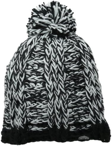 Discrete Women's Splay Beanie, Black, One Size