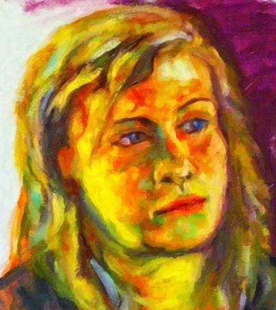 Custom Order #1X-8D6, Oil on Canvas, Custom Painting of The Person You Love, For 1 Person of Customer's Choice, Style: Expressionism, with Signature Text 
