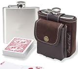 Picnic at Ascot Hip Flask and Playing Cards Set