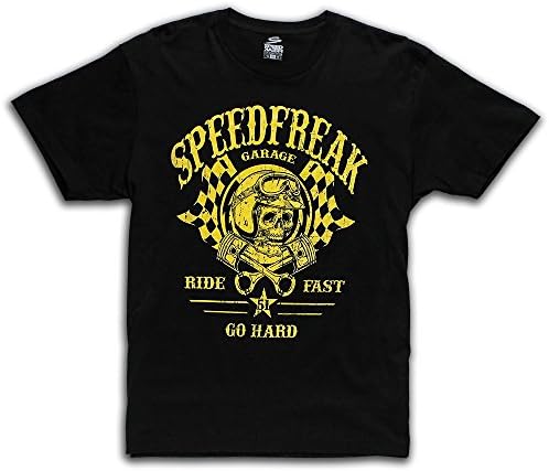 SpeedFreak Men's Boxcar Racer T-Shirt Black 2XL