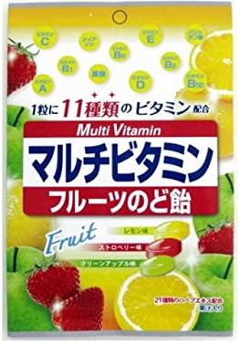 Senjakuame throat candy multi-vitamin fruit 80g x6