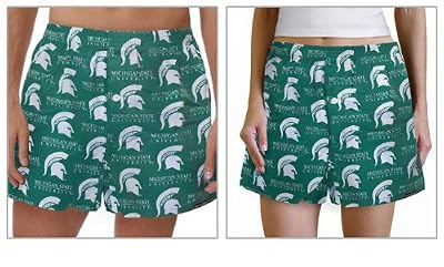 Michigan State University Boxers Sm MSU Spartans Logo 100% Cotton Boxer Shorts for HIM or HER- SEARCH BROAD BAY BOXERS FOR MORE DESIGNS Unique GIFT Ideas Man Men Boyfriend Woman Women Ladies Mother Dad Mom CUTE!