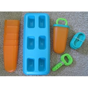 Tupperware Ice Tups Popsicle Fruit Pop Freezer Set
