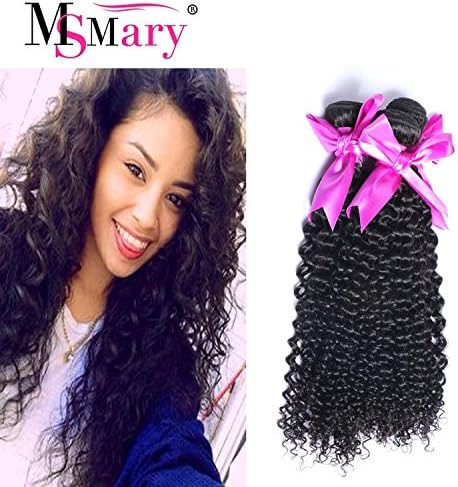 Ms Mary 3 Bundles 300grams Mix Grade 7A unprocessed virgin peruvian Hair Bundles Kinky Curly Wave hair weave Remy Human Hair Extensions Natural Black Color(14"14"14")