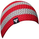Fallen Mens Beanie Buffalo Striped Grey/Oxblood