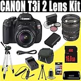 Canon EOS Rebel T3i 18 MP CMOS Digital SLR Camera with Canon EF-S 18-55mm f ....