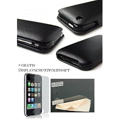 ownstyle Premium Leder Case für das Apple iPhone 3G + Gratis Displayschutzfolie