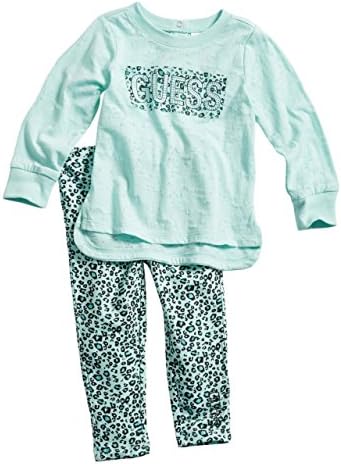 GUESS Kids Baby Girl Burnout Tee and Leggings Set (12-24M)