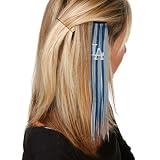 MLB L.A. Dodgers Ladies Dodger Blue-Gray Sports Extension Hair Clips
