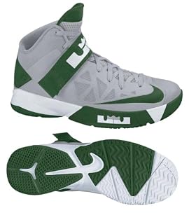 Nike 525017002 Zoom Soldier VI TB Men's Basketball Shoes (Wolf Grey/Gorge Green-White)