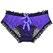 Simplicity Women's Sexy Panties Lace Lingerie Underwear, Purple