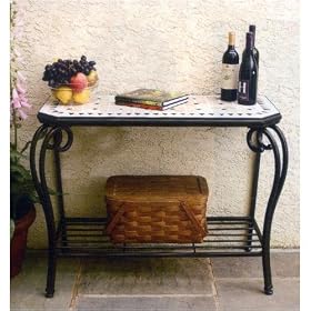 Compass 39 Inch Small Hex Sideboard Table by Alfresco Home