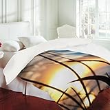 IMAGE OF Duvet Cover Beach Sunset (by DENY Designs)