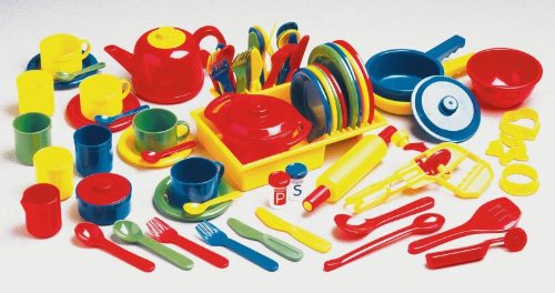 Childcraft Deluxe Kitchen Play Set - 71 Pieces - Assorted Colors Childcraft Deluxe Kitchen Play Set - 71 Pieces - Assorted Colors