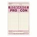 Romance Pro / Con Notepad, 6 x 9", 60 Pages