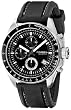 Fossil Decker - Men's Black PU Chrono Watch