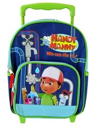 Disney Playhouse small wheeled backpack - kids size Handy Manny luggage back pack