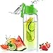 Asobu Flavor It Infuser Water Bottle Pure Fruit Flavour 2 Go, Lime