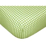 TadpolesClassicGinghamFittedSheets-Set/2-Green